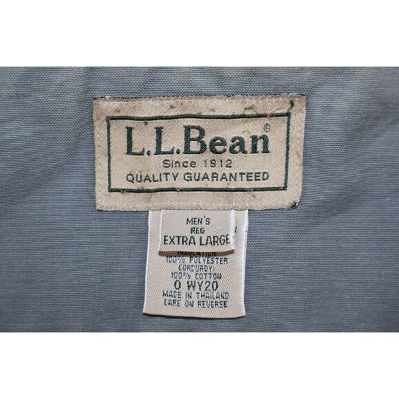 LL Bean Barn Chore Field Jacket Coat Mens XL Green Thinsulate Quilted Lining - Picture 3 of 13
